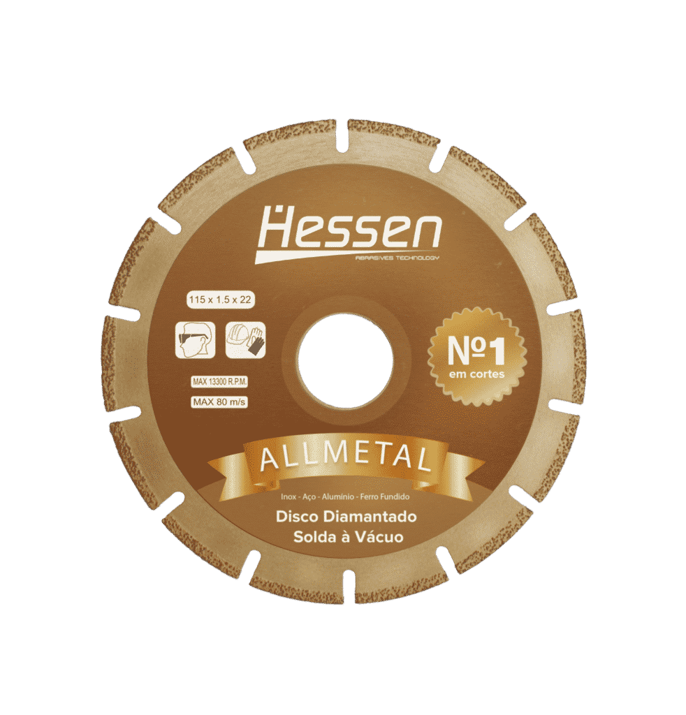 Disco de corte Hessen 115mm para esmerilhadeira